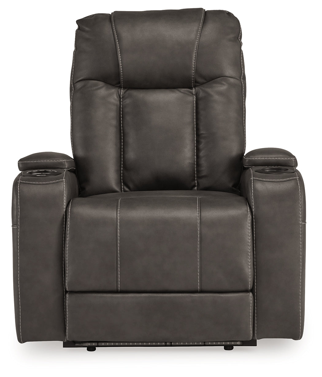 Feazada Gray Power Recliner