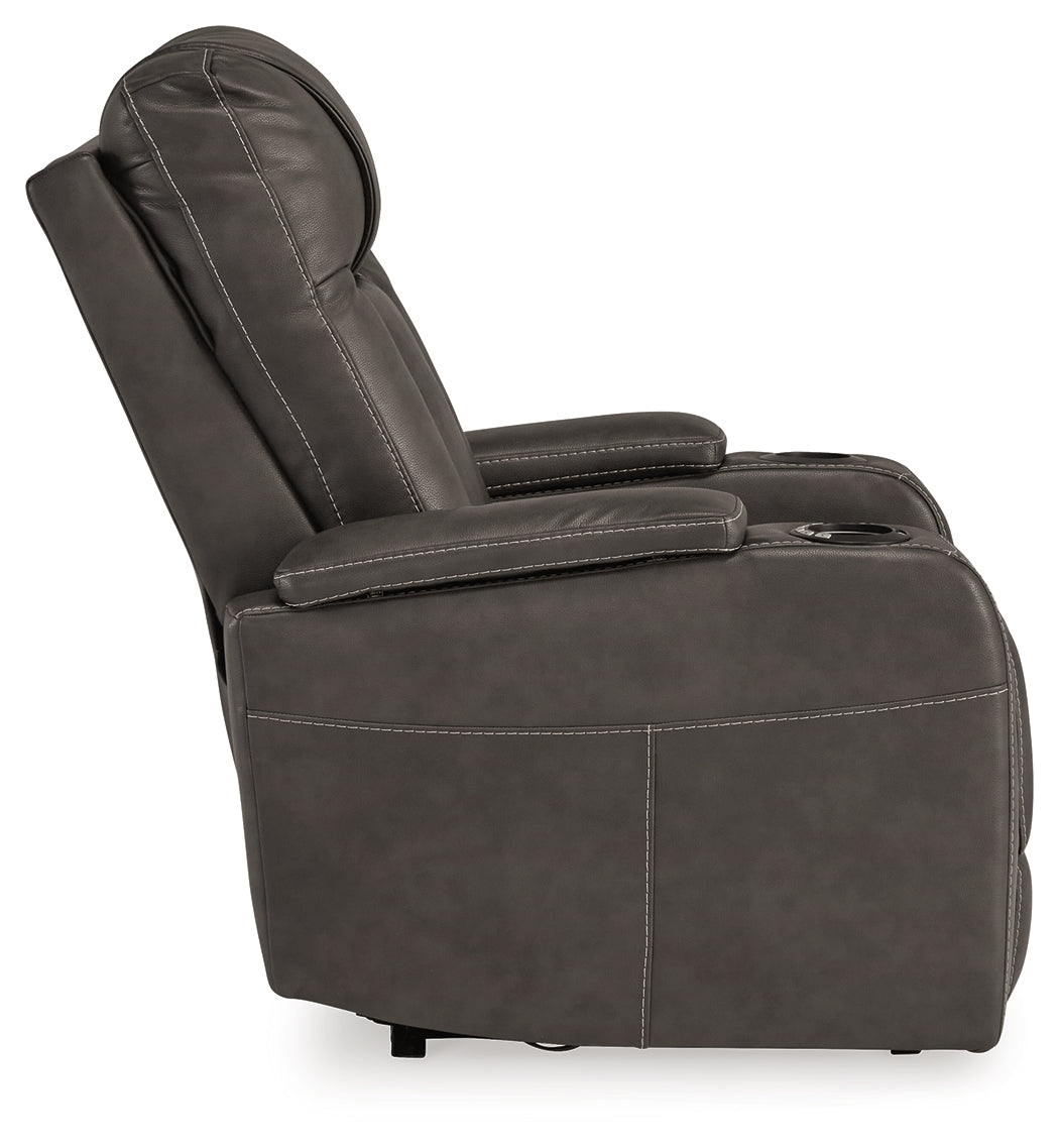 Feazada Gray Power Recliner