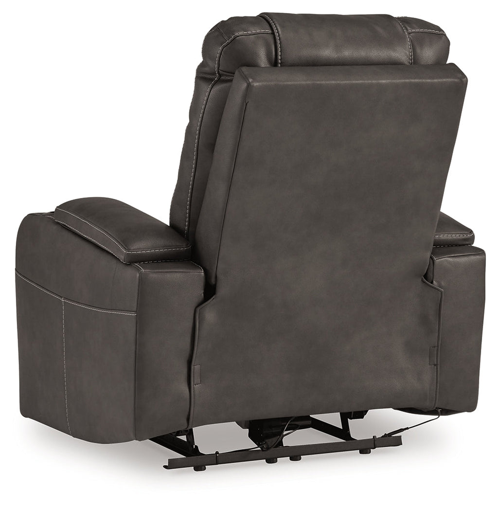 Feazada Gray Power Recliner