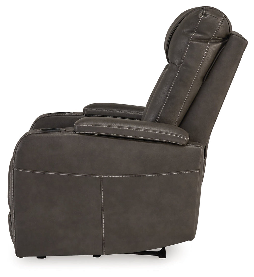 Feazada Gray Power Recliner