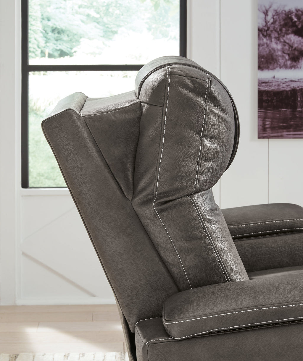 Feazada Gray Power Recliner