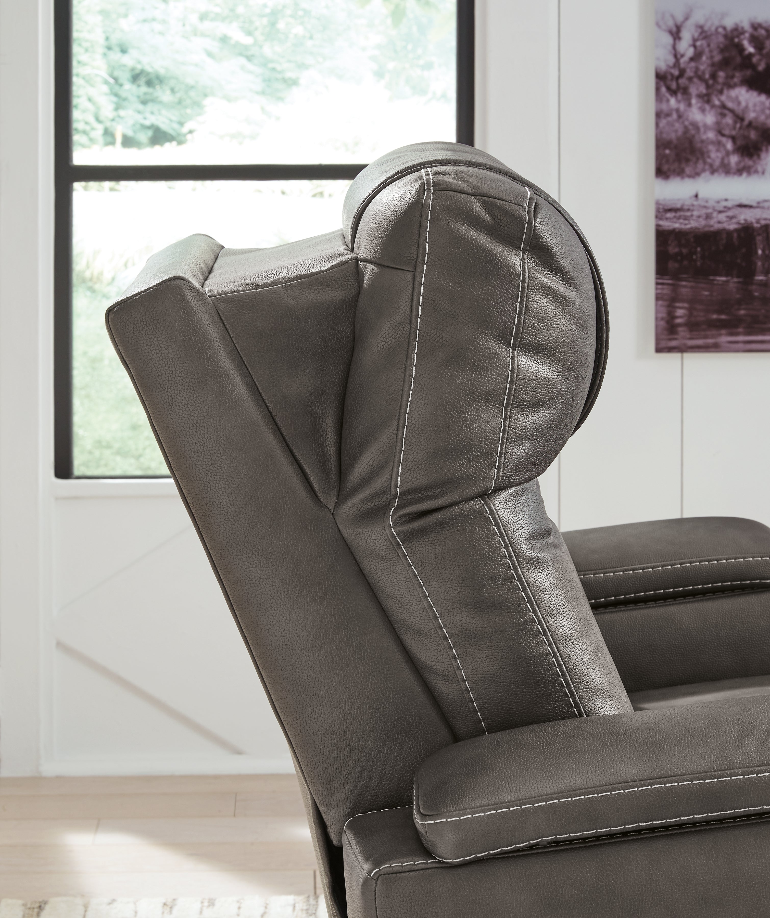 Feazada Gray Power Recliner