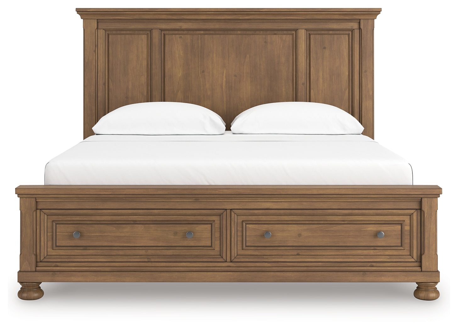 Feddinger Medium Brown California King Panel Storage Bed