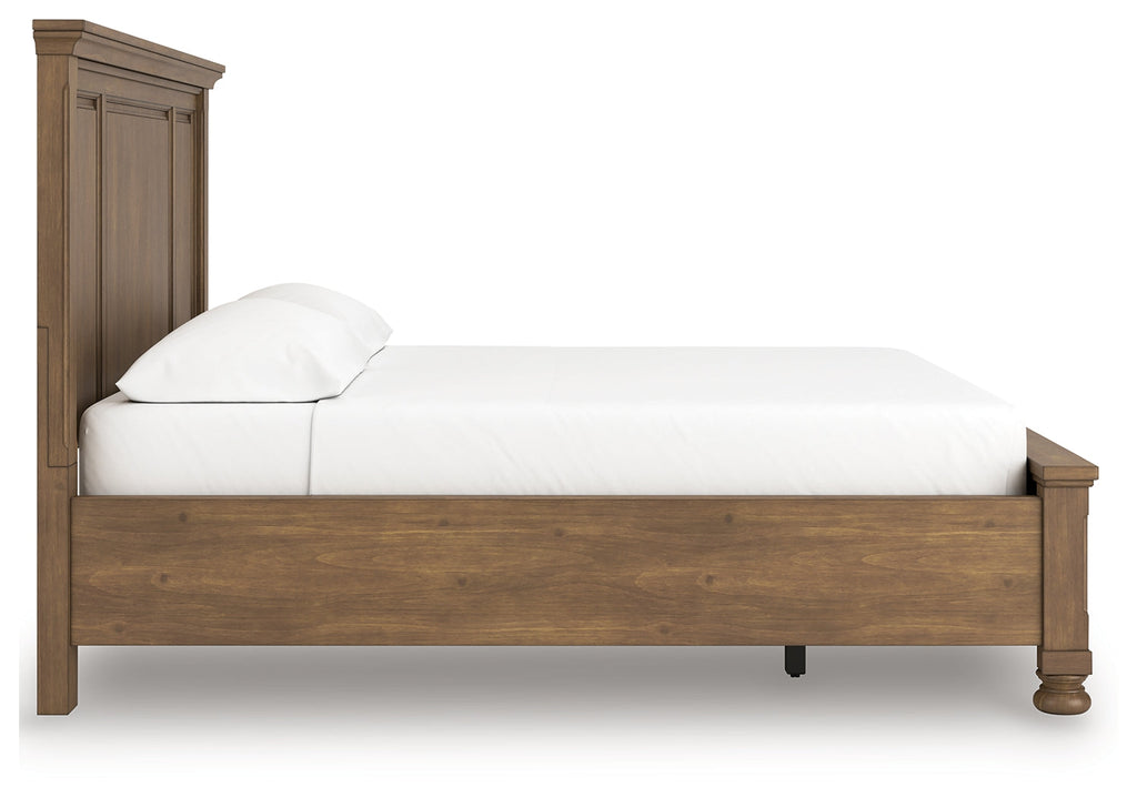 Feddinger Medium Brown California King Panel Storage Bed