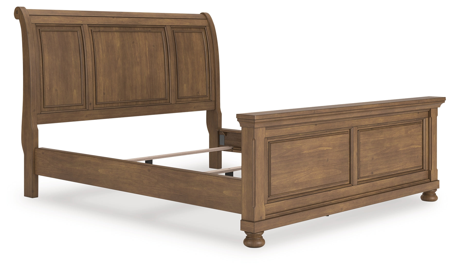 Feddinger Medium Brown California King Sleigh Bed