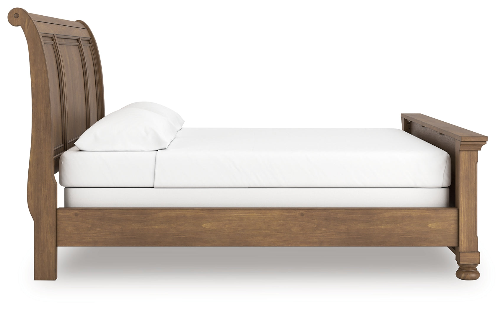 Feddinger Medium Brown California King Sleigh Bed