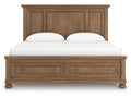 Feddinger Medium Brown King Panel Storage Bed