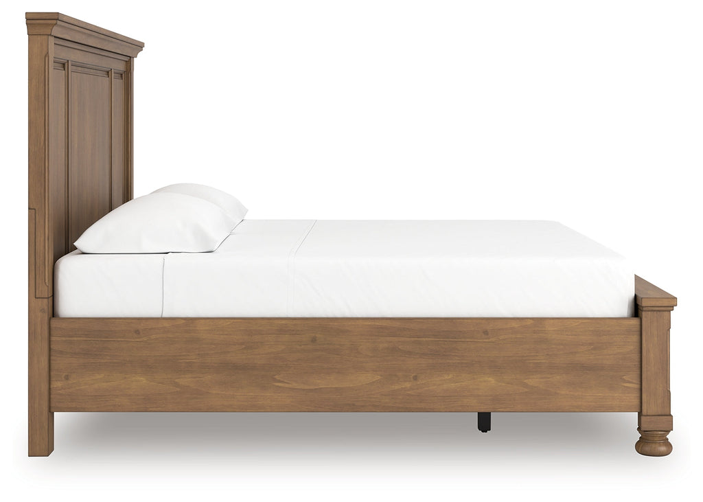 Feddinger Medium Brown King Panel Storage Bed