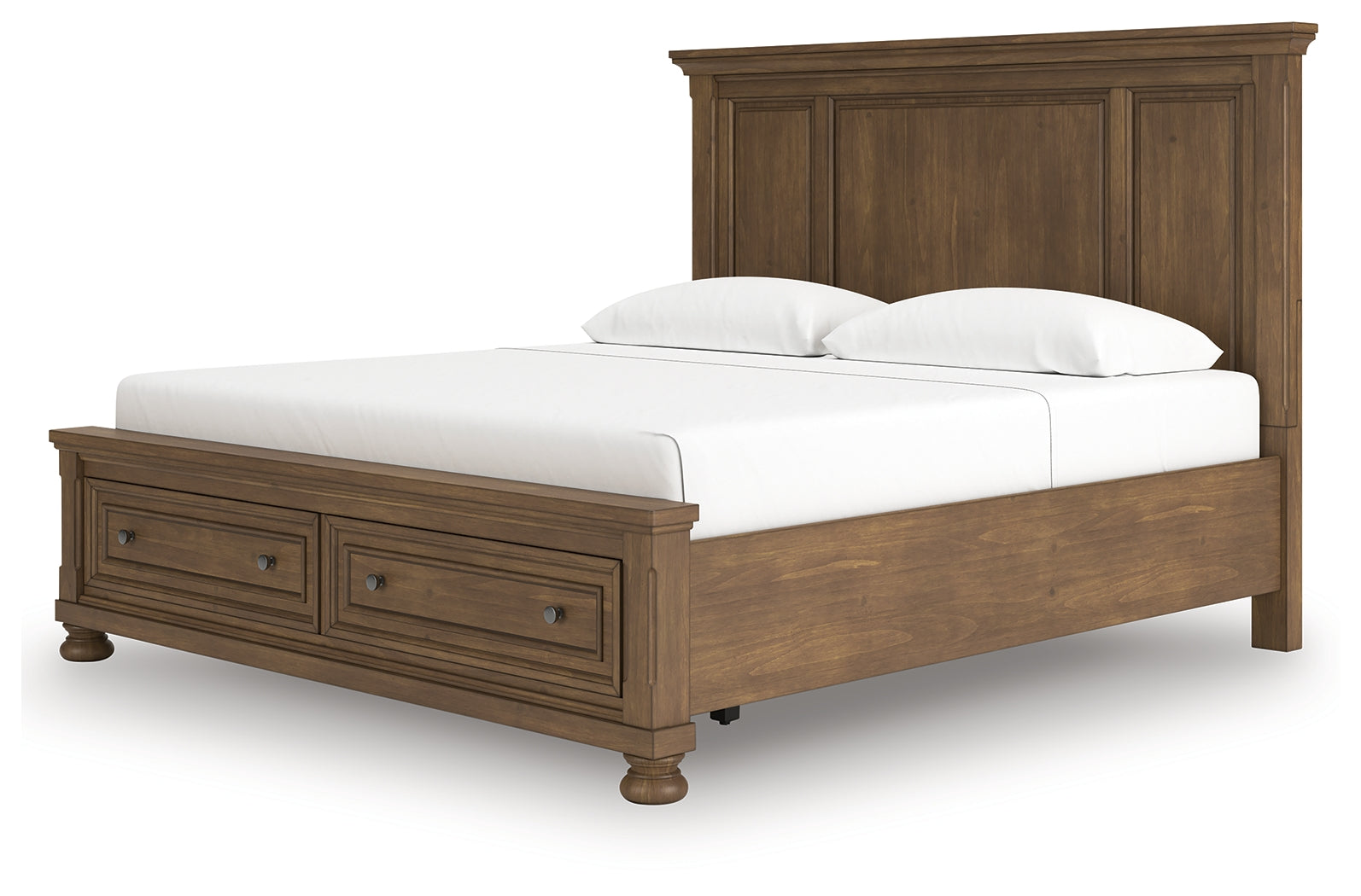 Feddinger Medium Brown King Panel Storage Bed