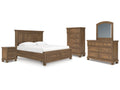 Feddinger Medium King Panel Storage Bedroom Set, Brown