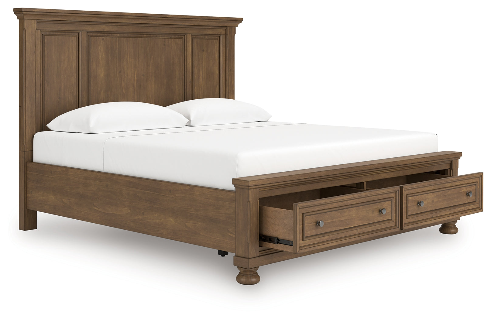 Feddinger Medium King Panel Storage Bedroom Set, Brown