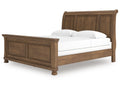 Feddinger Medium Brown King Sleigh Bed