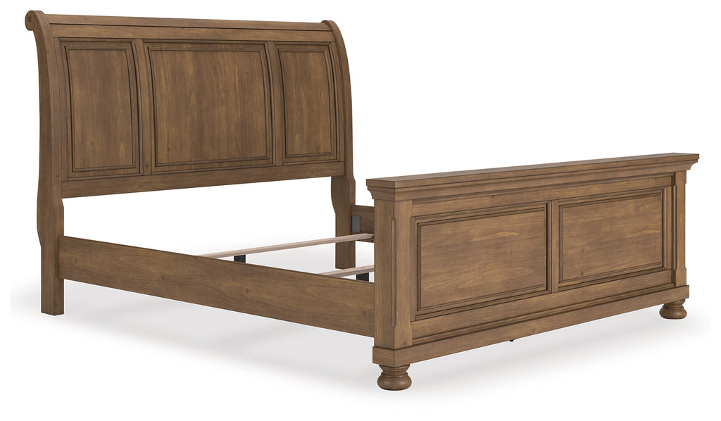 Feddinger Medium Brown King Sleigh Bed