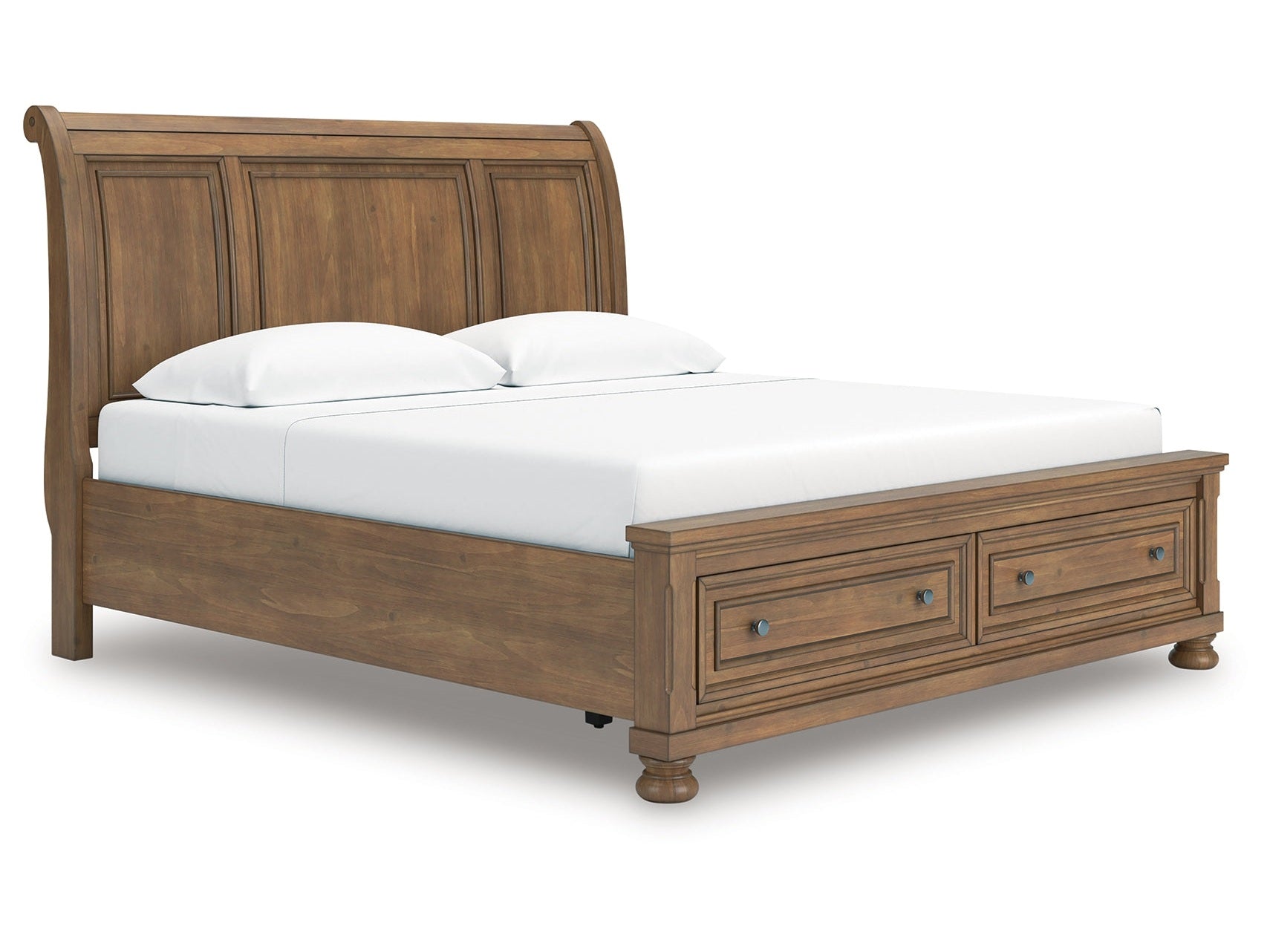Feddinger Medium Brown King Storage Sleigh Bed