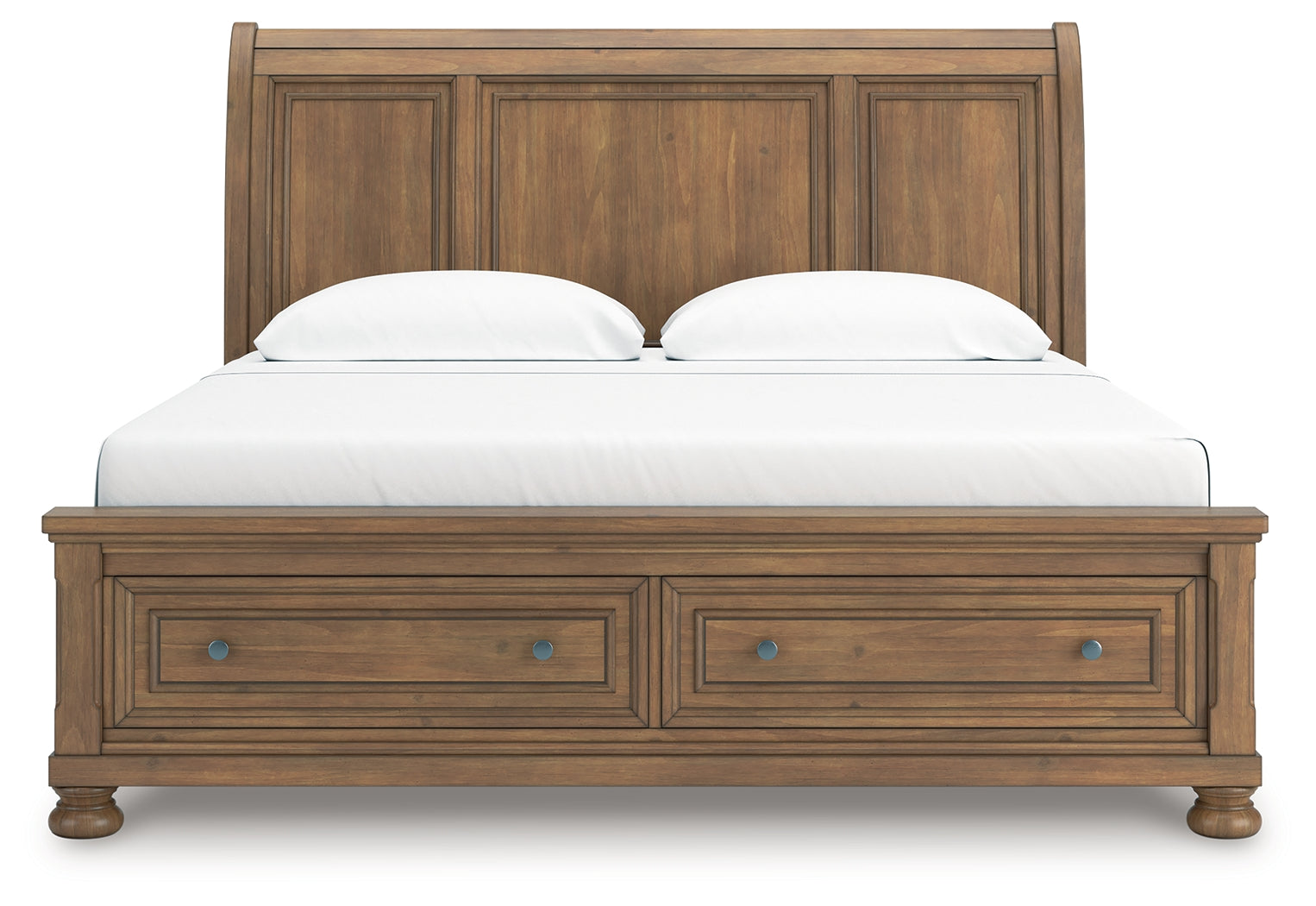 Feddinger Medium Brown King Storage Sleigh Bed