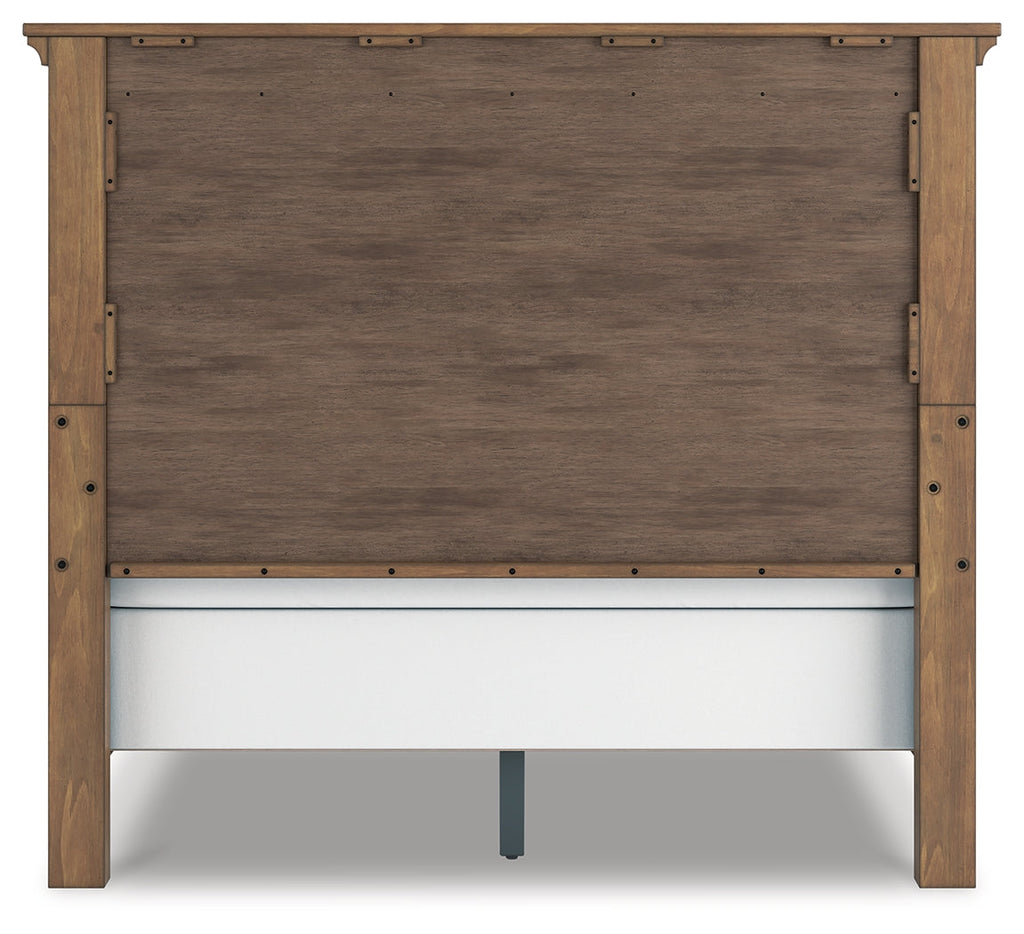 Feddinger Medium Queen Panel Bed, Dresser, Mirror, Chest and 2 Nightstands, Brown