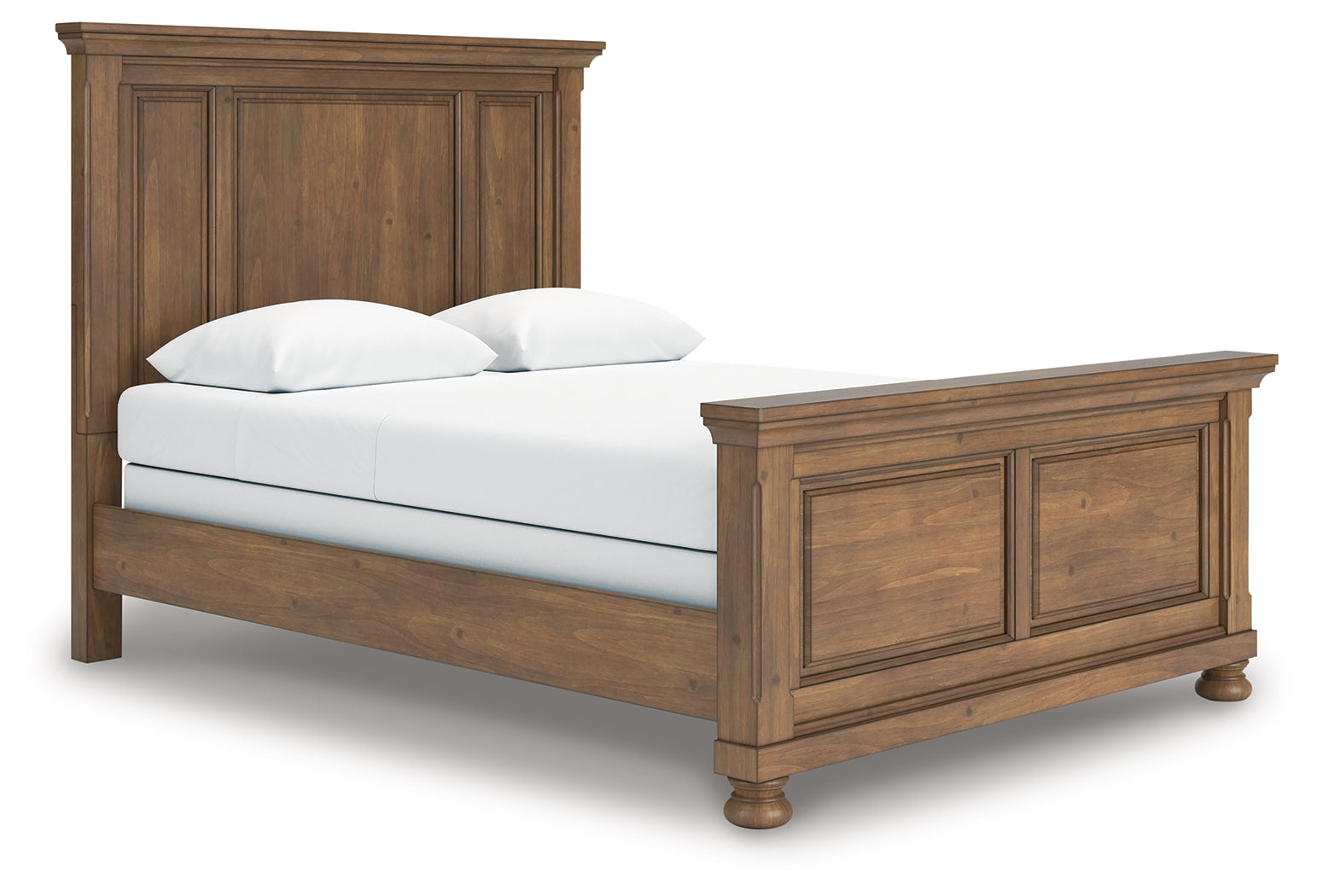 Feddinger Medium Brown Queen Panel Bed, Dresser and Mirror