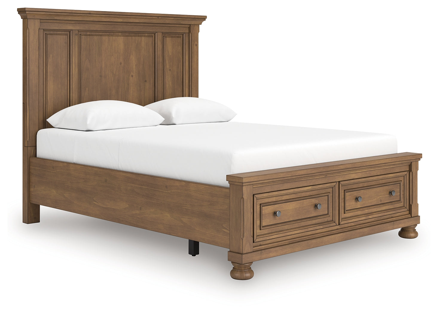 Feddinger Medium Brown Queen Panel Storage Bed
