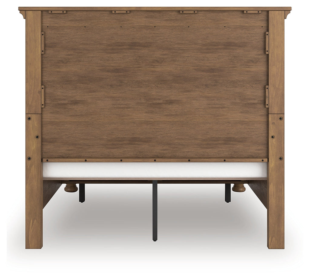 Feddinger Medium Brown Queen Panel Storage Bed