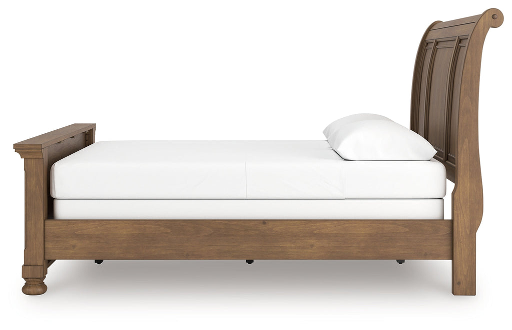 Feddinger Medium Brown Queen Sleigh Bed