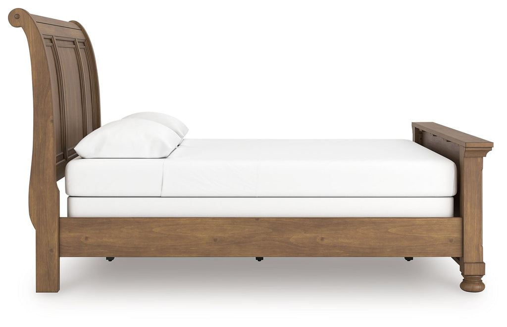 Feddinger Medium Brown Queen Sleigh Bed