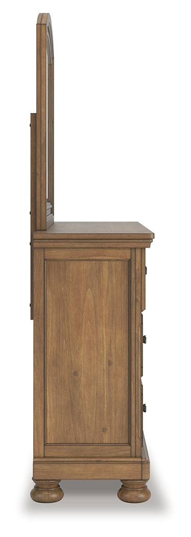 Feddinger Medium Queen Sleigh Bedroom Set, Brown