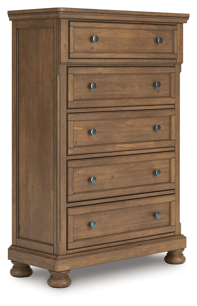 Feddinger Medium Queen Sleigh Bedroom Set, Brown