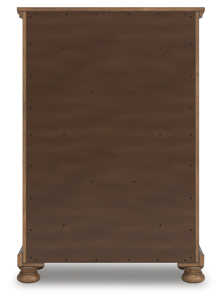 Feddinger Medium Queen Sleigh Bedroom Set, Brown