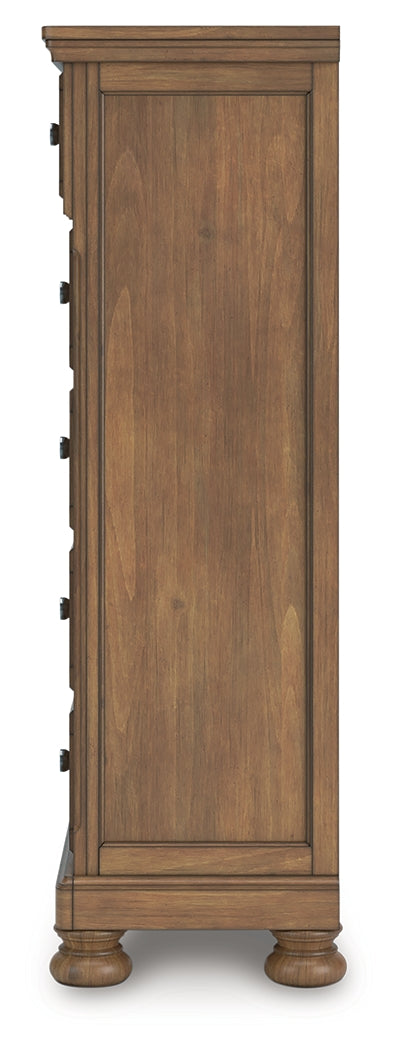 Feddinger Medium Queen Sleigh Bedroom Set, Brown