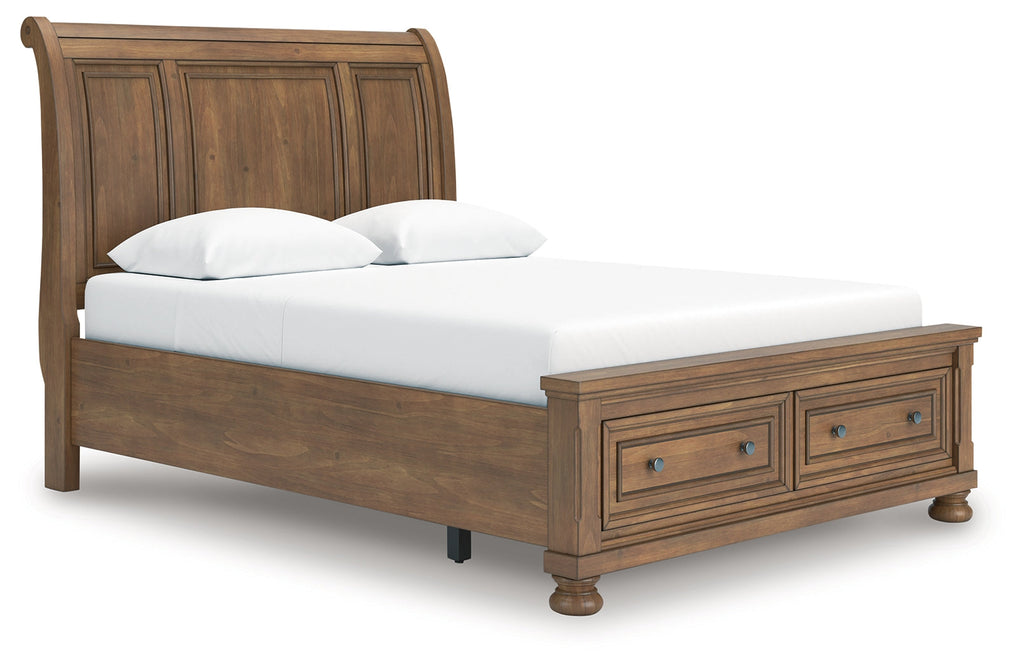 Feddinger Medium Queen Sleigh Bedroom Set, Brown