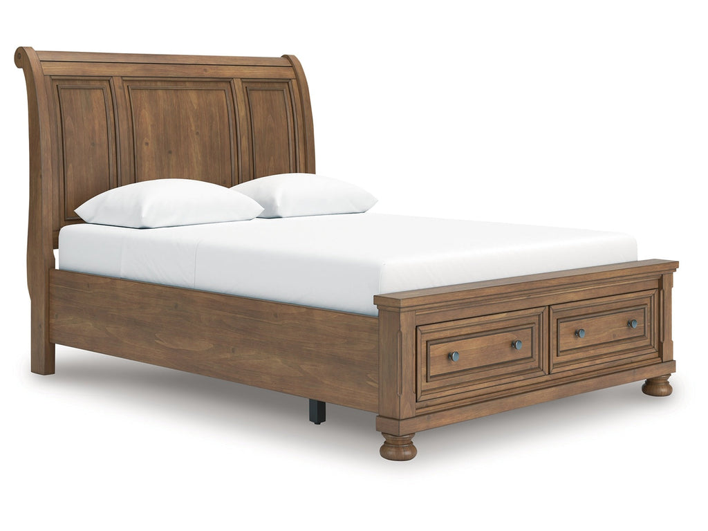 Feddinger Medium Brown Queen Storage Sleigh Bed
