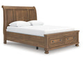 Feddinger Medium Brown Queen Storage Sleigh Bed