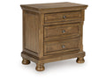Feddinger Medium Brown Two Drawer Nightstand