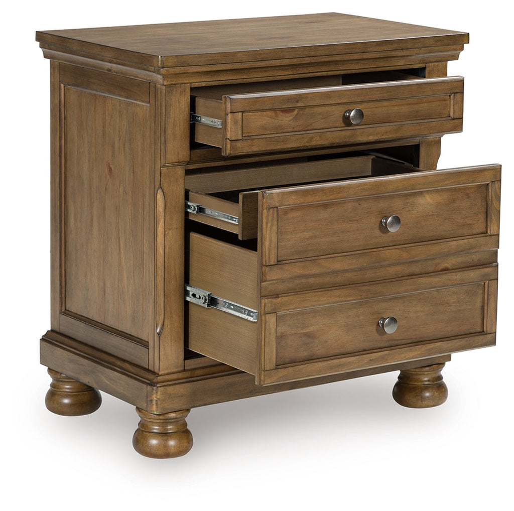 Feddinger Medium Brown Two Drawer Nightstand