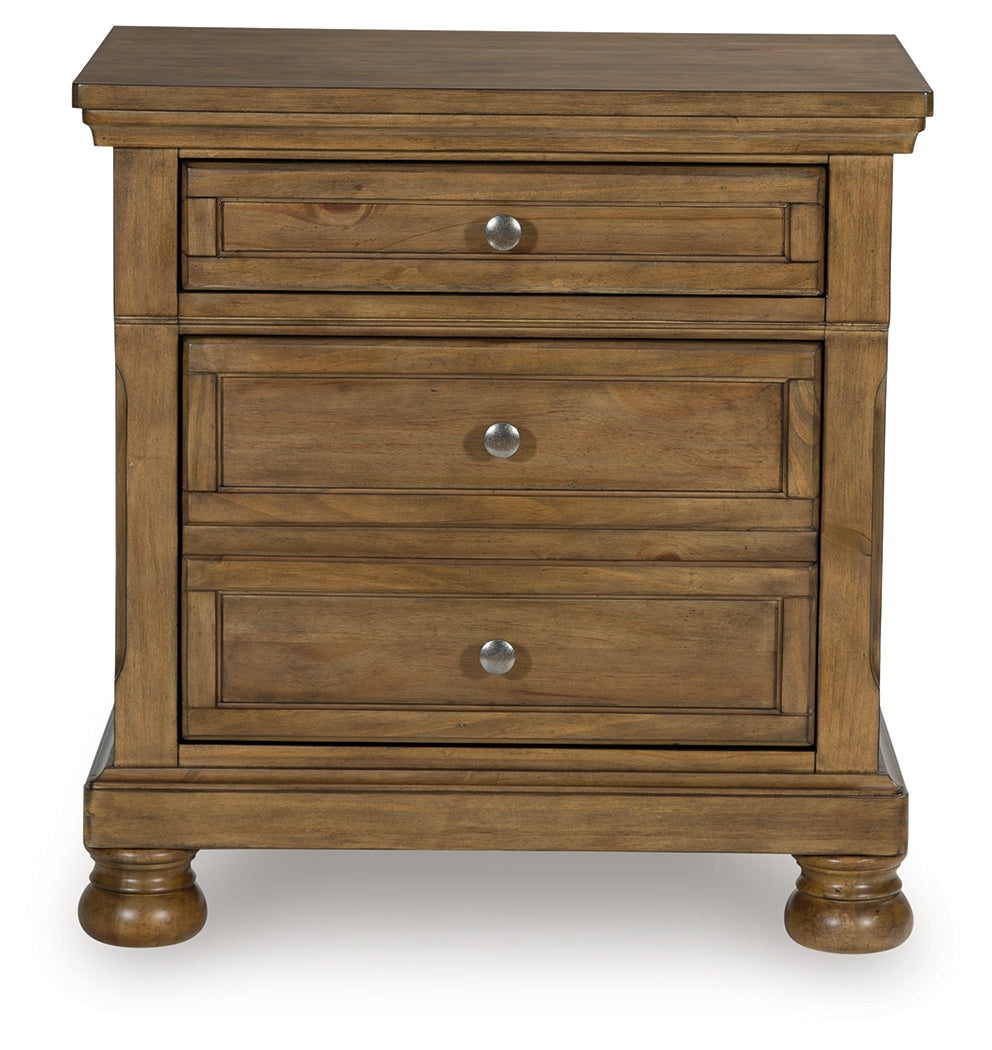 Feddinger Medium Brown Two Drawer Nightstand