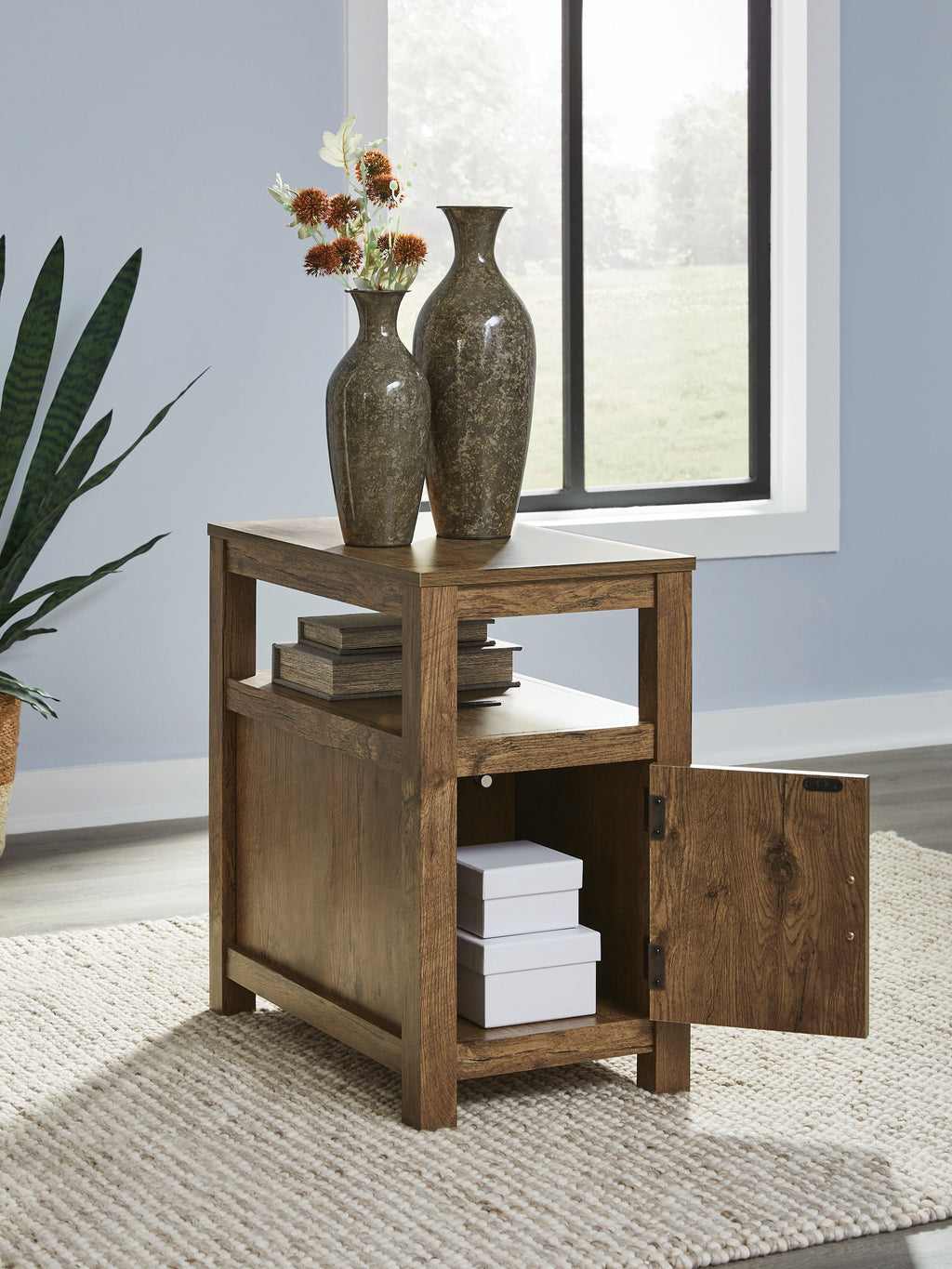 Fendenmore Brown Chair Side End Table