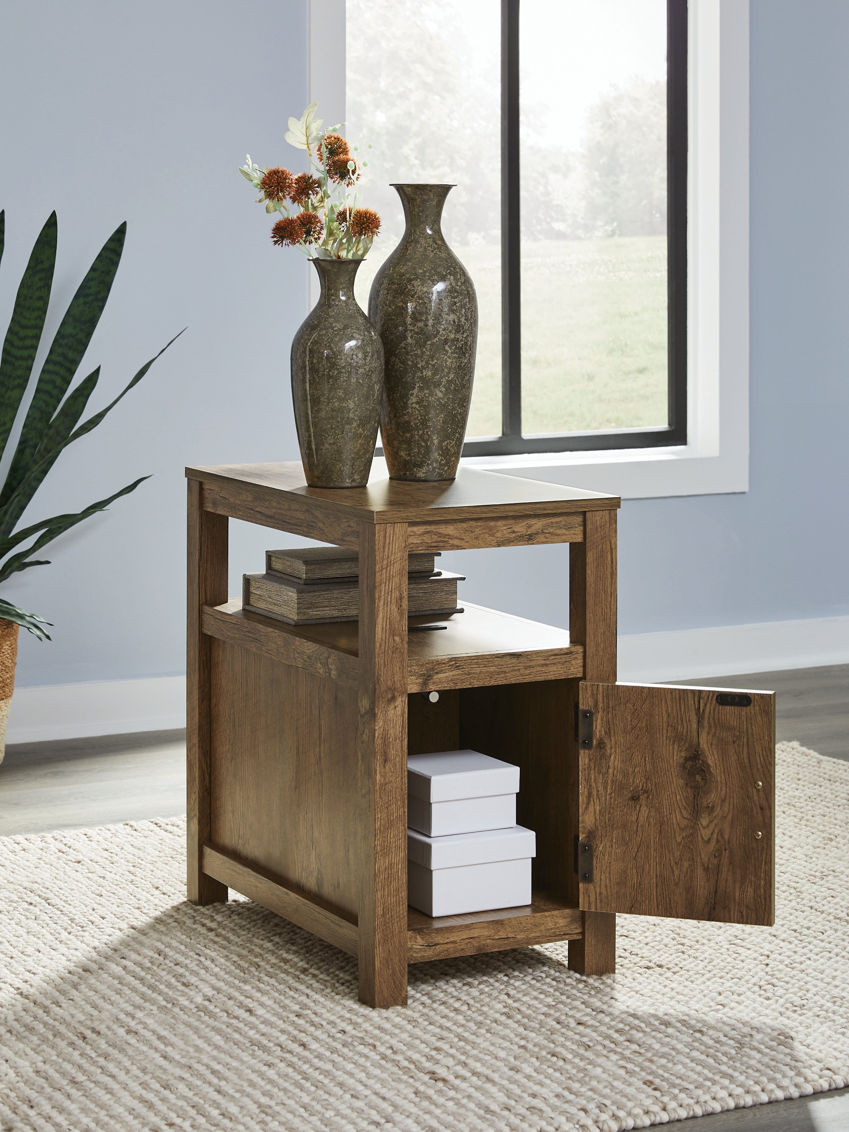 Fendenmore Brown Chair Side End Table