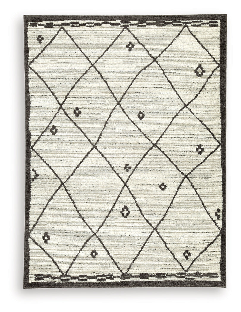 Fenriston Cream/Black Medium Rug