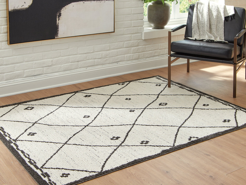 Fenriston Cream/Black Medium Rug