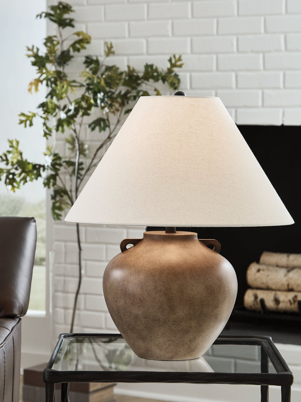 Ferrilby Antique Beige Table Lamp