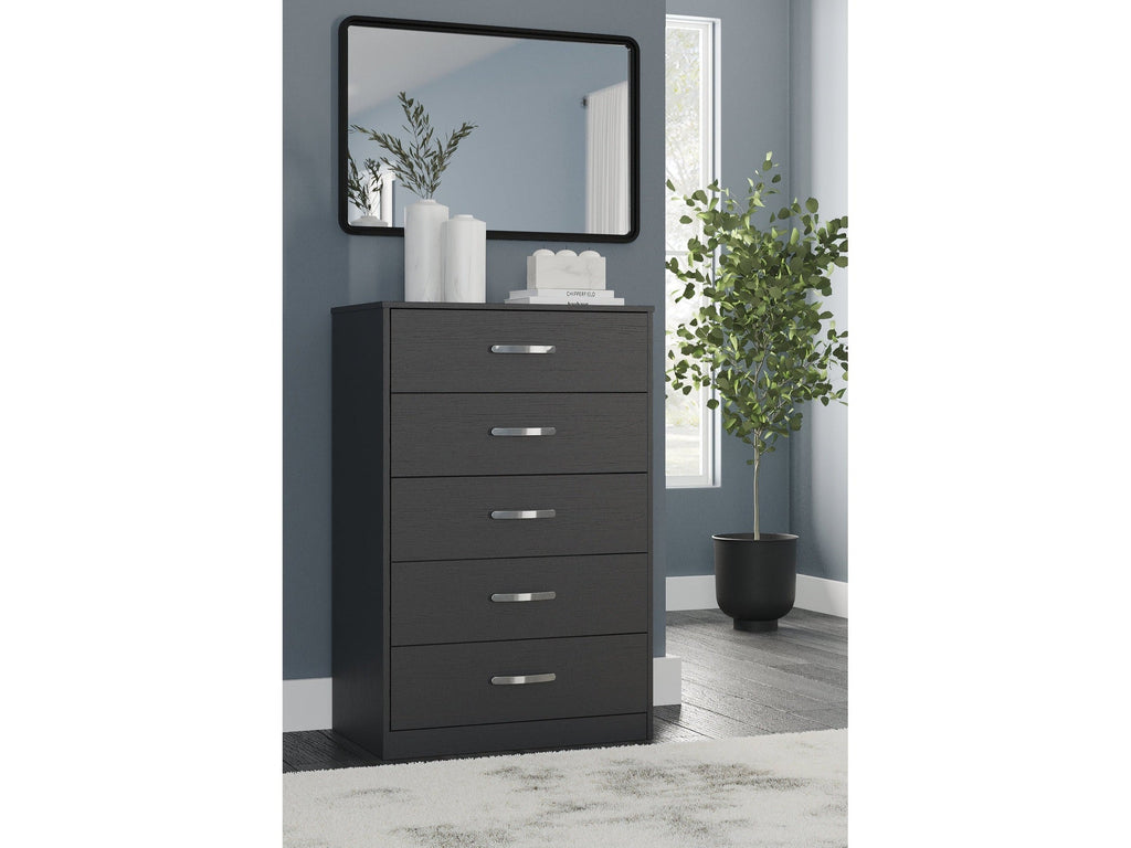 Finch Black Chest of Drawers
