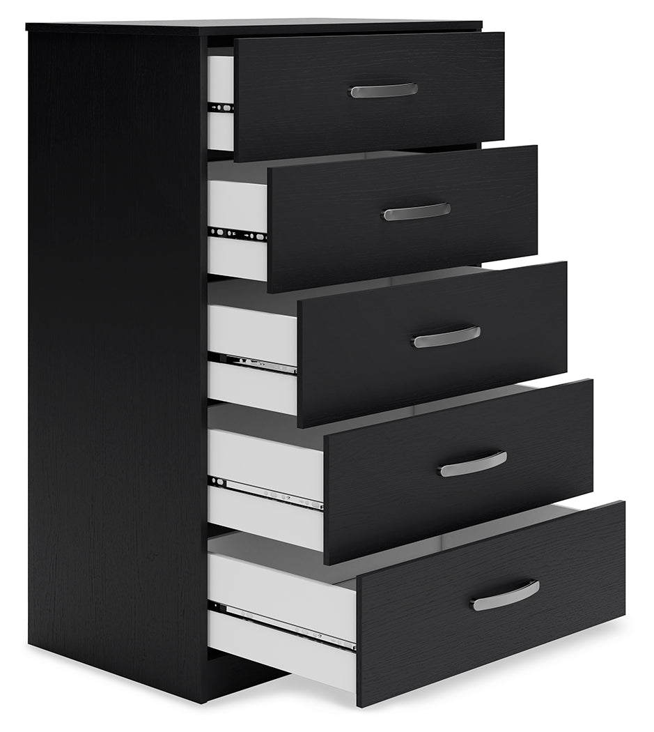 Finch Black Chest of Drawers