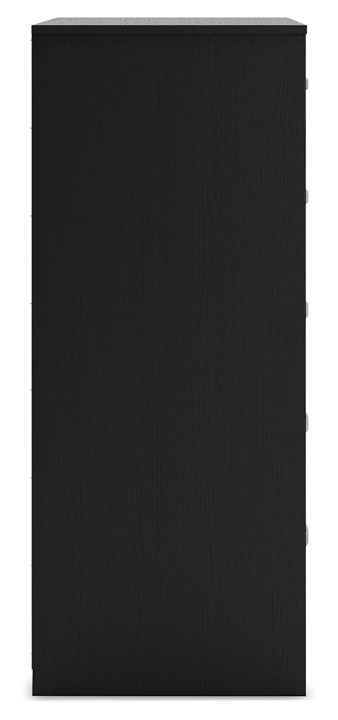 Finch Black Chest of Drawers