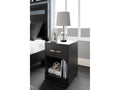Finch Black Nightstand