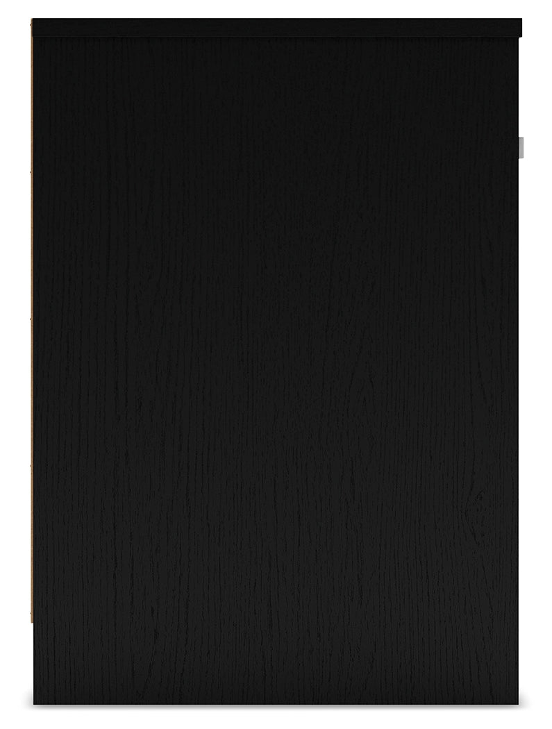Finch Black Nightstand