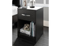 Finch Black One Drawer Nightstand