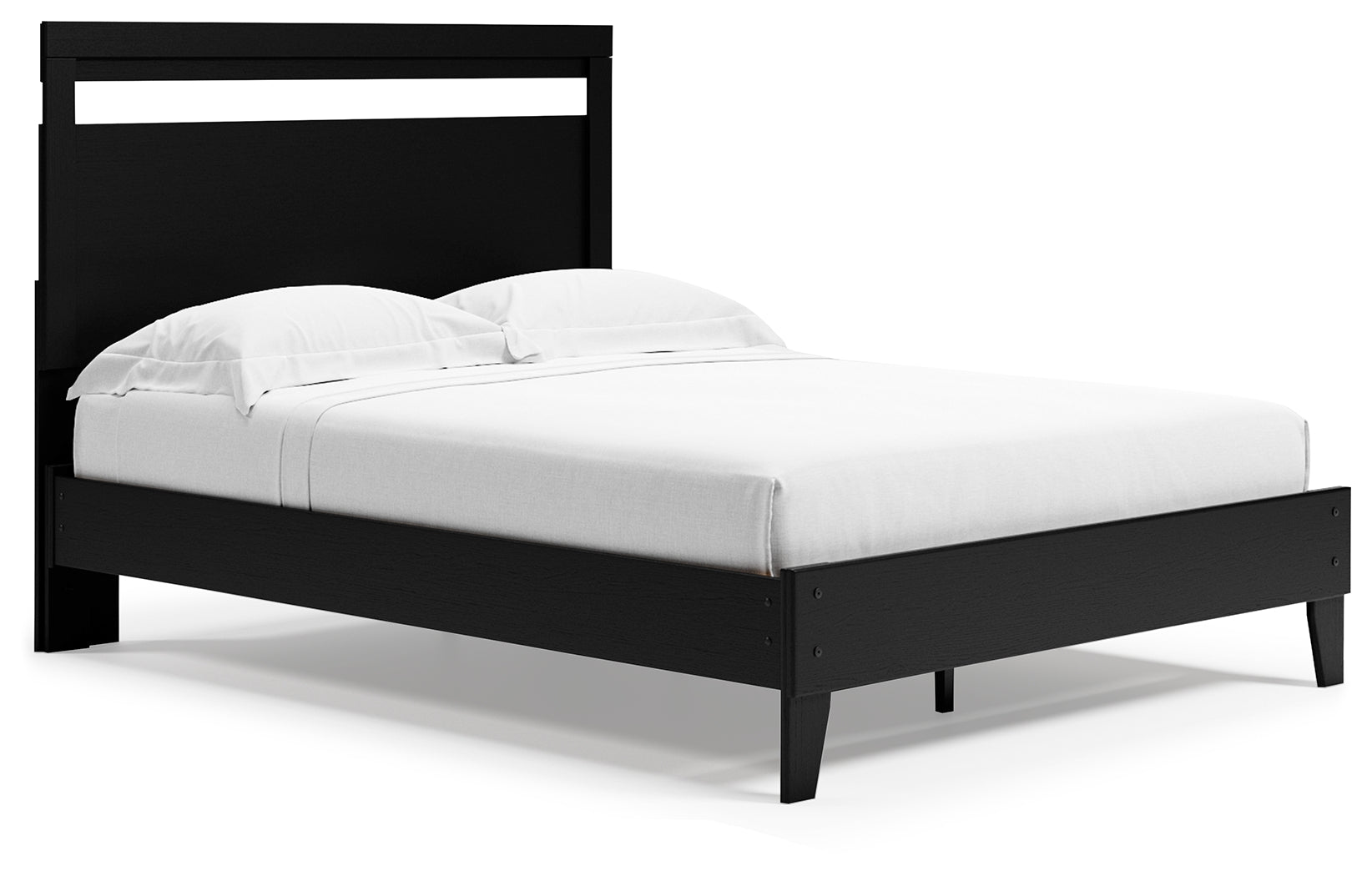 Finch Black Queen Panel Platform Bed