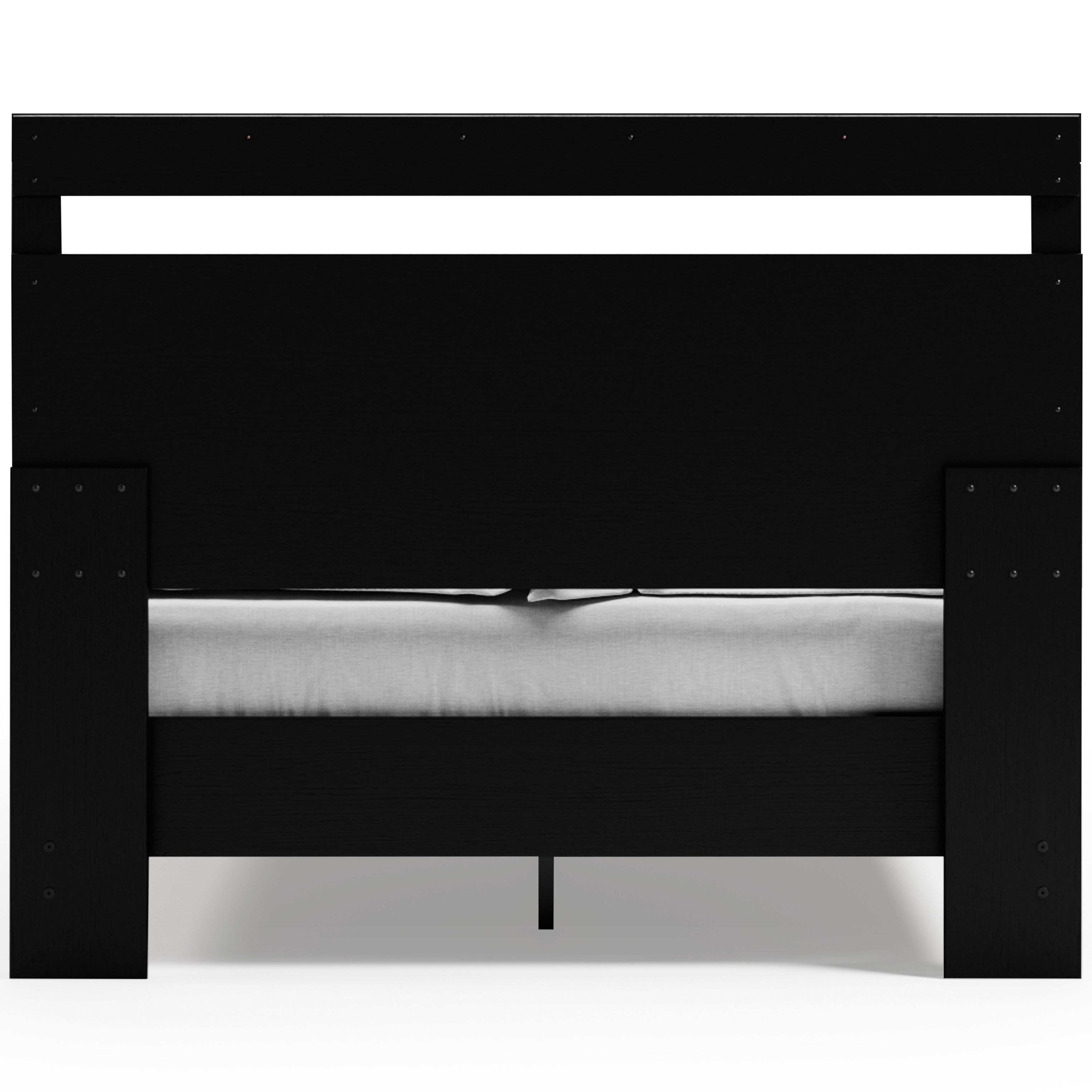 Finch Black Queen Panel Platform Bed