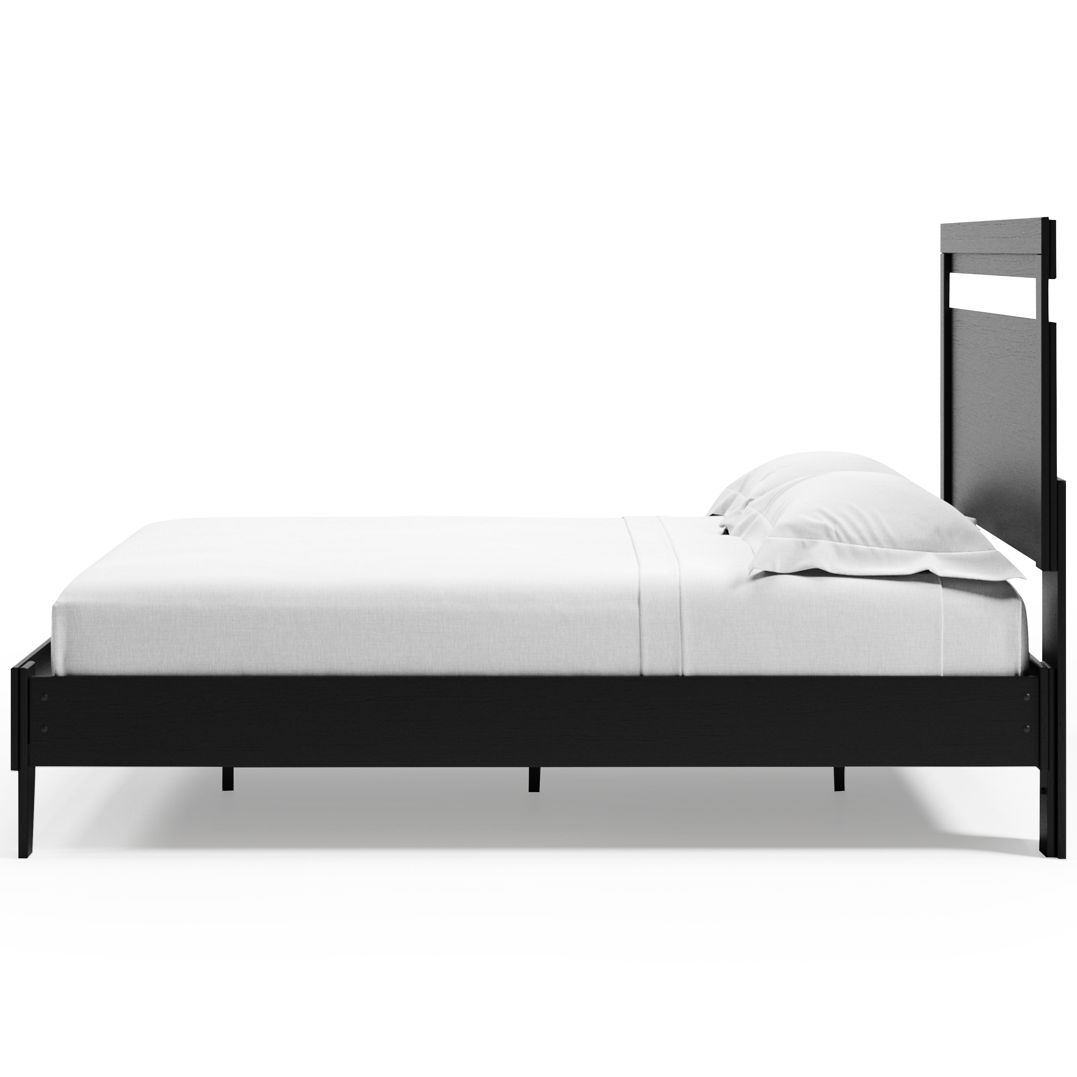 Finch Black Queen Panel Platform Bed