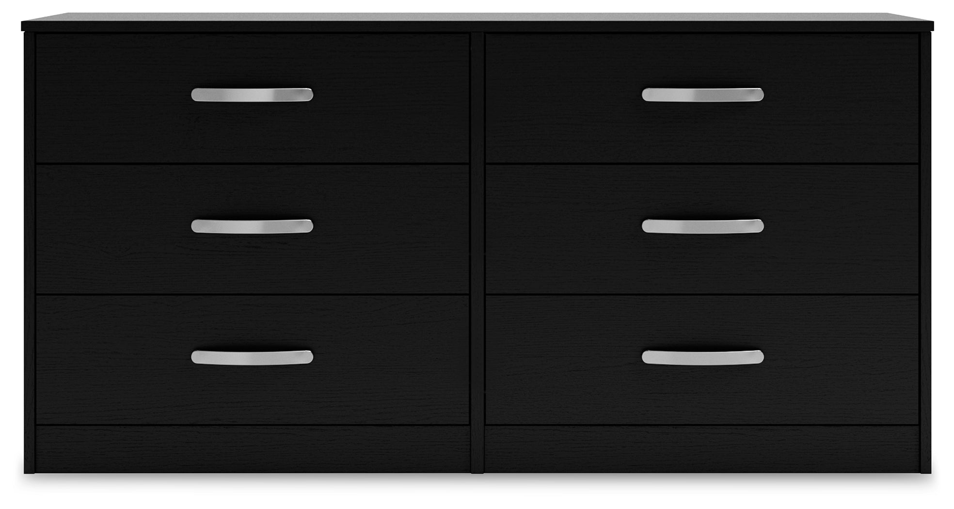 Finch Black Six Drawer Dresser